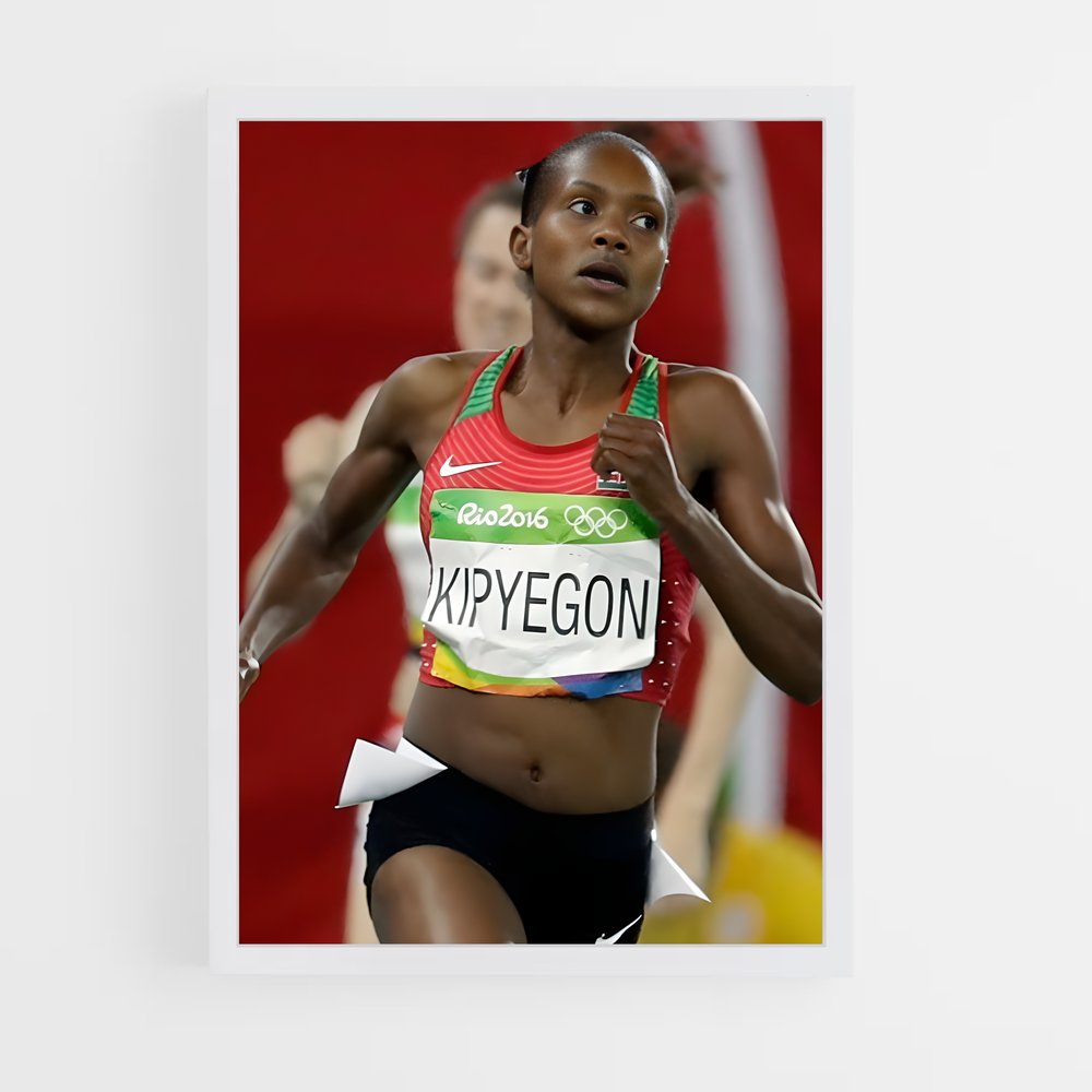 Poster Sprint Élégant – affiche Athlétisme (vue 3)